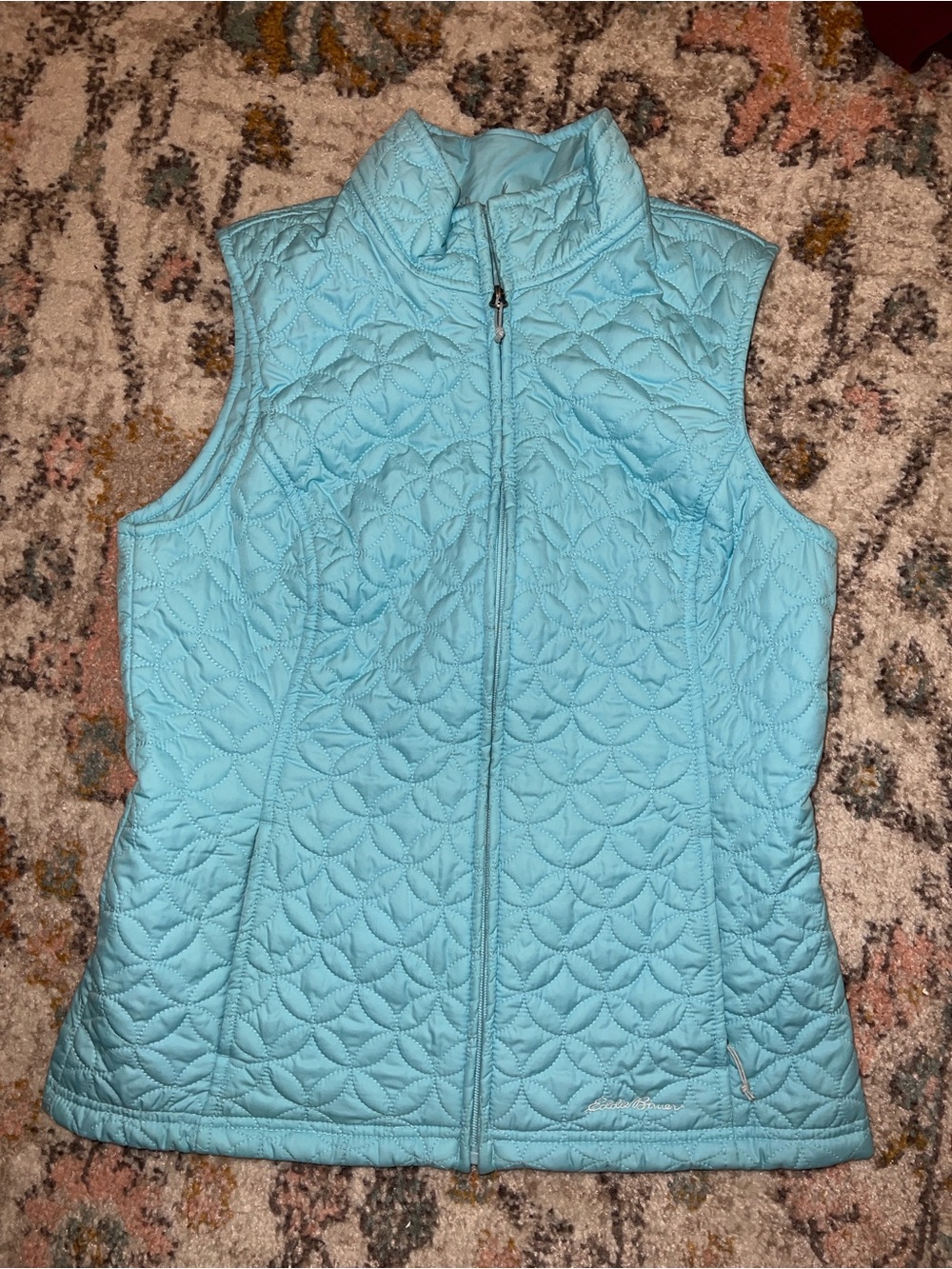 Eddie Bauer Light Blue Quilted Vest